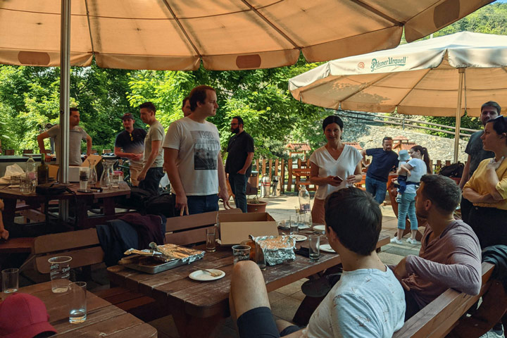 Team building at Pálvölgyi Cave